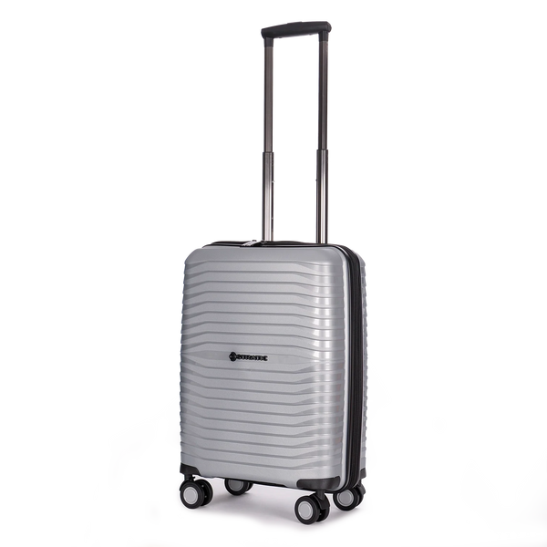 Stratic Bright + 4-Rollen Trolley S 56 cm - Silver