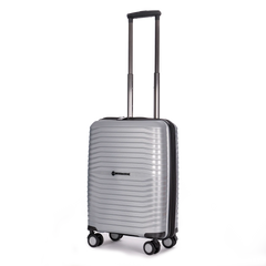 Stratic Bright + 4-Rollen Trolley S 56 cm - Silver