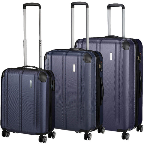 Travelite City 4-Rollen-Trolleyset L/M/S - Marine