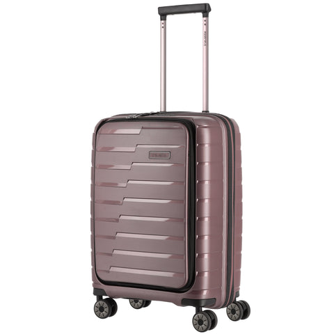Travelite Air Base 4-Rollen Kabinentrolley mit Vortasche 55 cm - Flieder