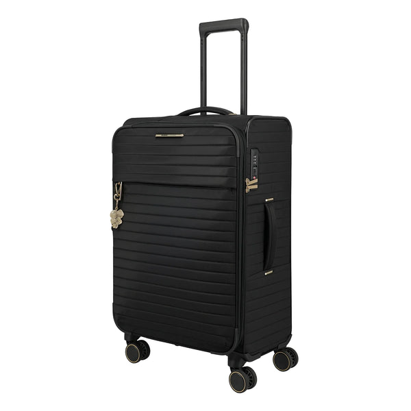 BARBARA & travelite Stepp 4-Rad Trolley M 68 cm - Schwarz