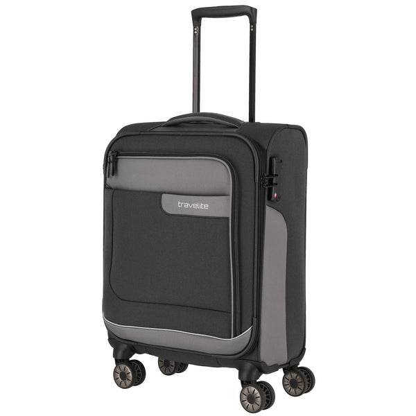 Travelite Viia 4-Rollen Trolley 55 cm - Schiefer