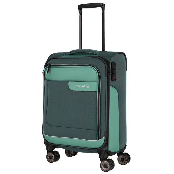 Travelite Viia 4-Rollen Trolley 55 cm - Eukalyptus