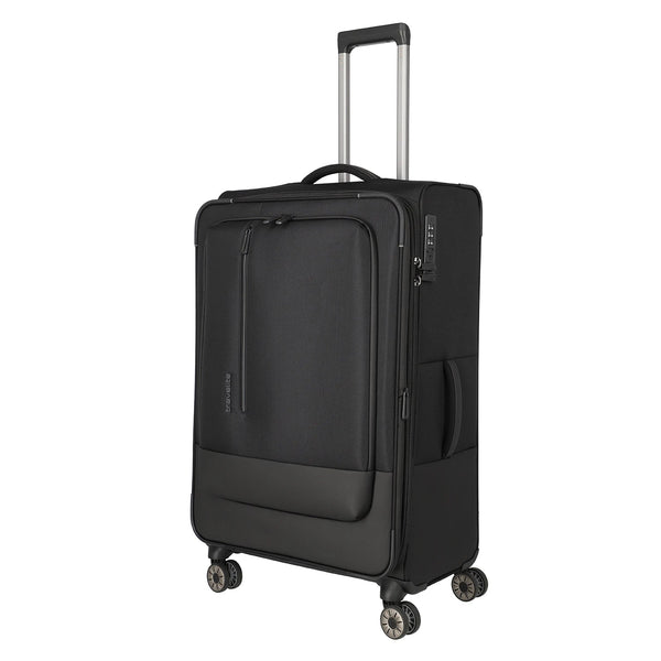 Travelite Crosslite 5.0 4-Rollen Trolley L 77 cm - Schwarz