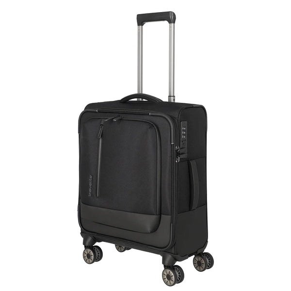 Travelite Crosslite 5.0 4-Rollen Trolley S 55 cm - Schwarz