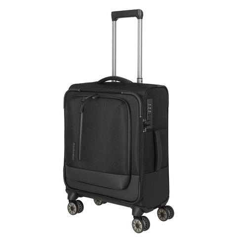 Travelite Crosslite 5.0 4-Rollen Trolley S 55 cm - Schwarz