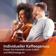 Philips Serie 5400 Kaffeevollautomat – LatteGo Milchsystem, 12 Kaffeespezialitäten, Intuitives Display, 4 Benutzerprofile, Chrom (EP5447/90)