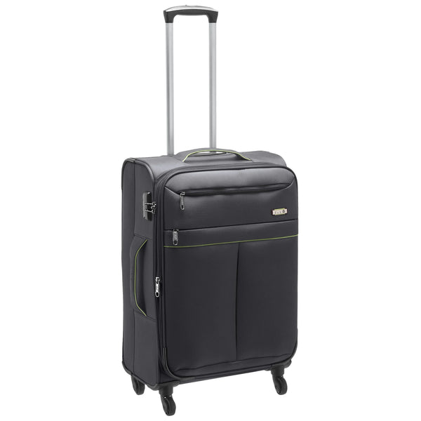 d&n Travel Line 6704 4-Rollen-Trolley 65 cm - grau