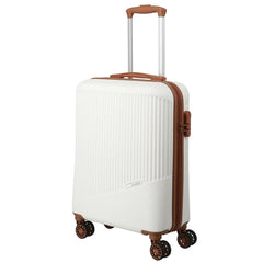 Travelite Bali 4-Rollen Trolley 55 cm - Weiss/Cognac