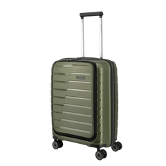 Travelite Air Base 4-Rollen Kabinentrolley mit Vortasche 55 cm - Olive