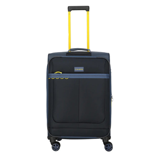 Travelite Color Craze 4-Rollen Trolley M 66 cm - Dunkelblau