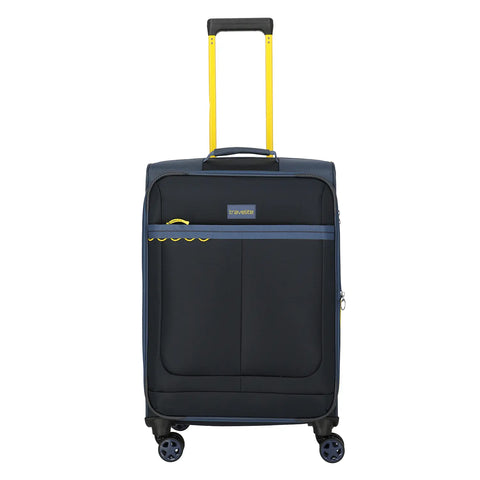 Travelite Color Craze 4-Rollen Trolley M 66 cm - Dunkelblau