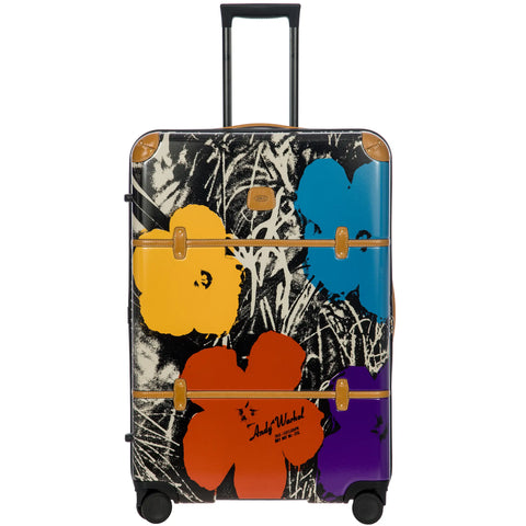 Brics Andy Warhol 4-Rollen Trolley 76 cm - Black Coloured Flowers