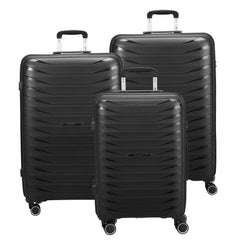 Franky PP15 4-Rollen Kofferset L/M/S - Black