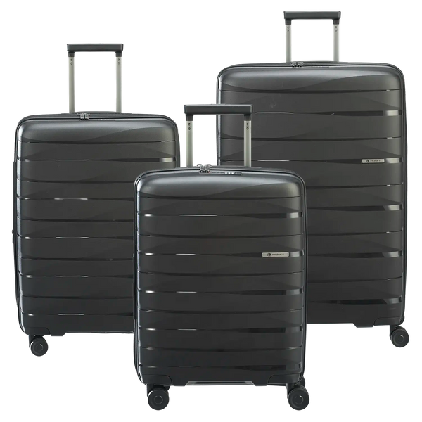 koffer-direkt.de PP21 4-Rollen Kofferset L/M/S - Black