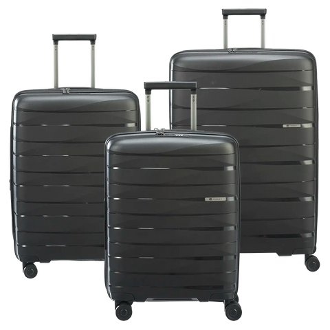 koffer-direkt.de PP21 4-Rollen Kofferset L/M/S - Black