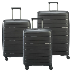 koffer-direkt.de PP21 4-Rollen Kofferset L/M/S - Black