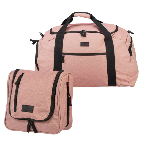 koffer-direkt.de Set L Kulturtasche + Reisetasche L - Rose