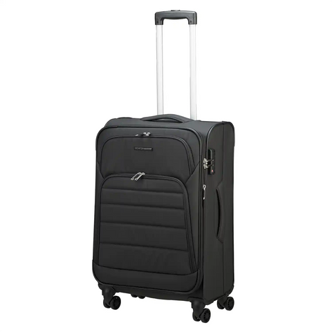 koffer-direkt.de T1-B 4-Rollen Trolley 65 cm - Black