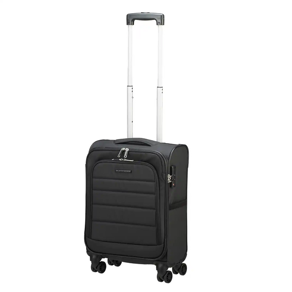 koffer-direkt.de T1-B 4-Rollen Kabinentrolley 54 cm - Black